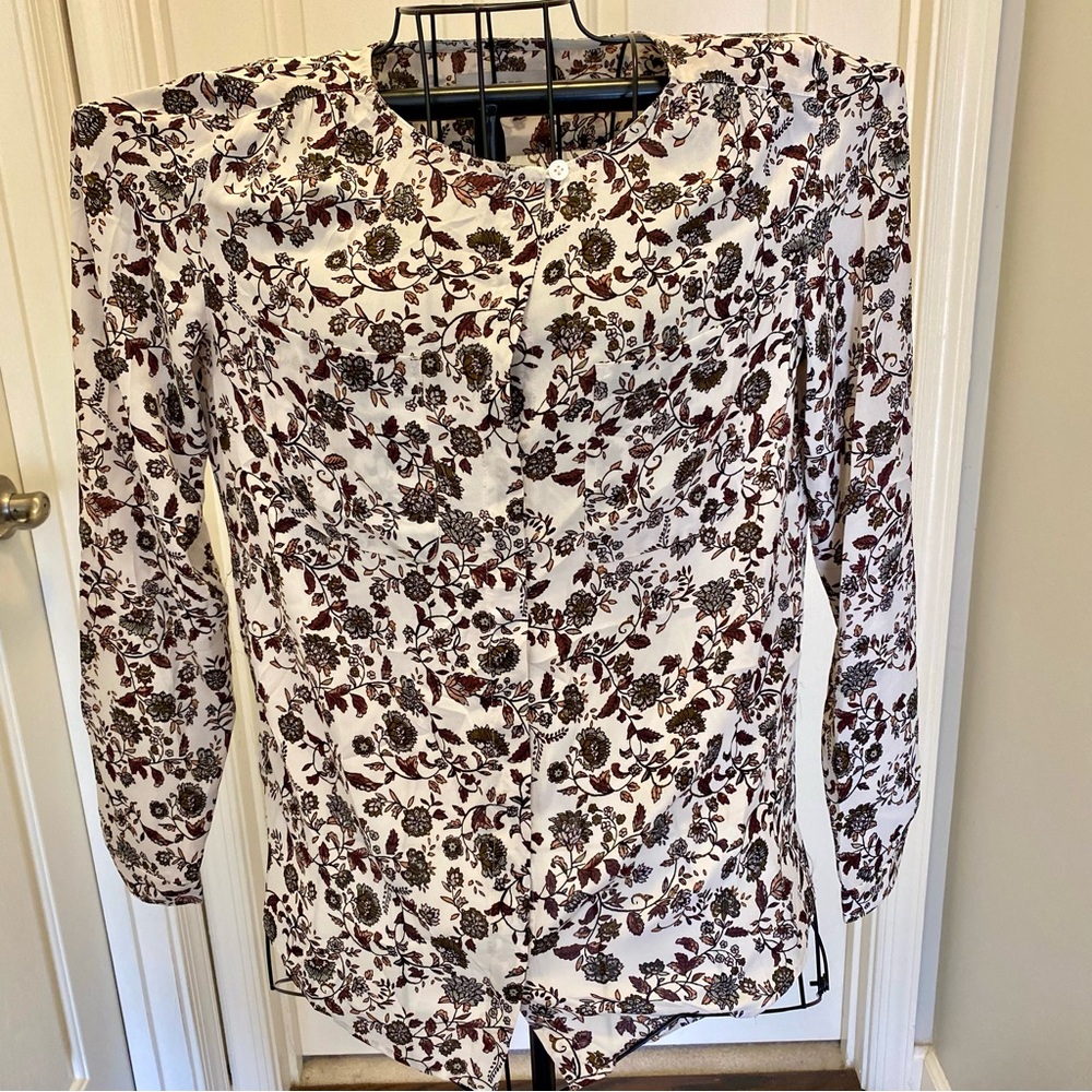 Ann Taylor Loft Floral Print Women's Top, size S